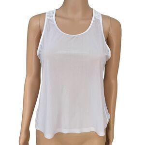 Lululemon White Mesh Racerback Athletic Tank Top Women’s Size 4 Small?
